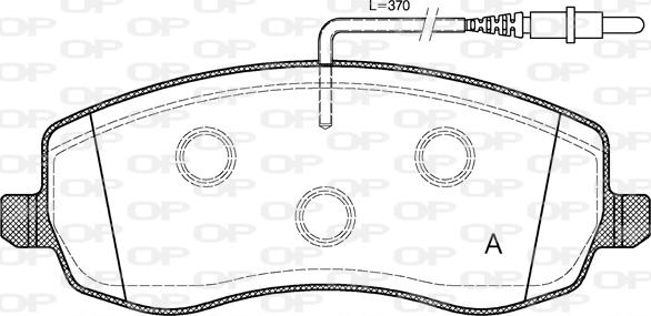 Open Parts BPA1393.02 - Гальмівні колодки, дискові гальма autocars.com.ua