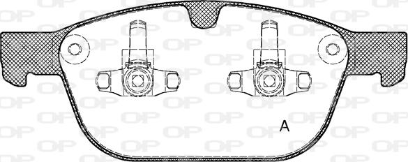 Open Parts BPA1397.00 - Гальмівні колодки, дискові гальма autocars.com.ua