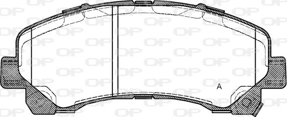 Open Parts BPA1407.00 - Гальмівні колодки, дискові гальма autocars.com.ua