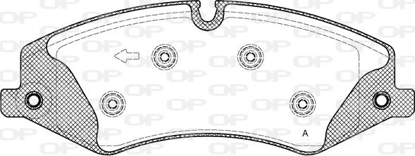 Open Parts BPA1409.10 - Гальмівні колодки, дискові гальма autocars.com.ua