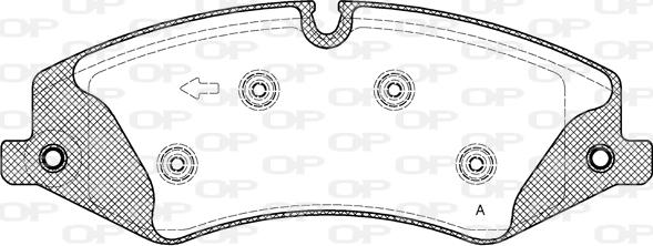 Open Parts BPA1409.10 - Тормозные колодки, дисковые, комплект autodnr.net