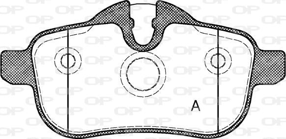 Open Parts BPA1417.00 - Гальмівні колодки, дискові гальма autocars.com.ua