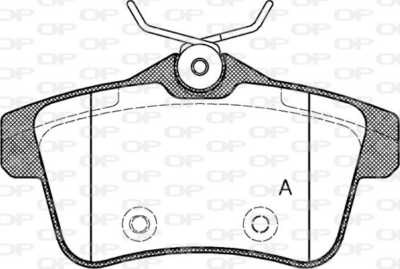 Open Parts BPA1418.00 - Гальмівні колодки, дискові гальма autocars.com.ua