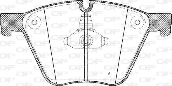 Open Parts BPA1419.00 - Гальмівні колодки, дискові гальма autocars.com.ua