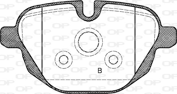 Open Parts BPA1421.00 - Гальмівні колодки, дискові гальма autocars.com.ua