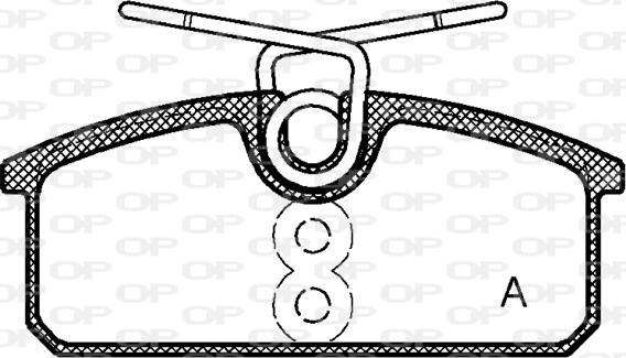 Open Parts BPA1424.00 - Гальмівні колодки, дискові гальма autocars.com.ua