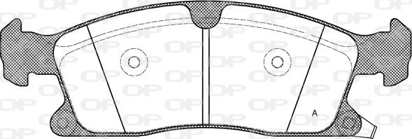 Open Parts BPA1430.02 - Гальмівні колодки, дискові гальма autocars.com.ua