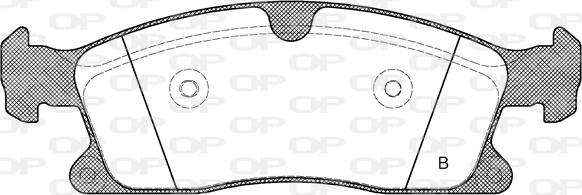 Open Parts BPA1430.10 - Тормозные колодки, дисковые, комплект autodnr.net