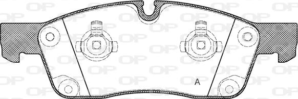 Open Parts BPA1430.10 - Гальмівні колодки, дискові гальма autocars.com.ua