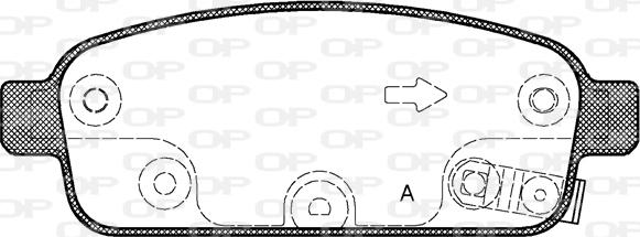 Open Parts BPA1432.02 - Тормозные колодки, дисковые, комплект autodnr.net