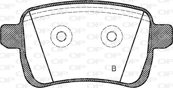 Open Parts BPA1450.22 - Тормозные колодки, дисковые, комплект autodnr.net