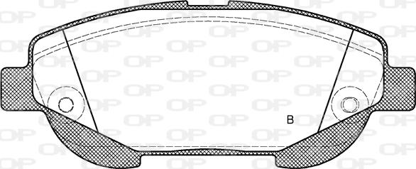 Open Parts BPA1453.02 - Тормозные колодки, дисковые, комплект autodnr.net