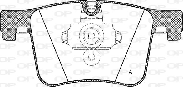 Open Parts BPA1457.00 - Гальмівні колодки, дискові гальма autocars.com.ua