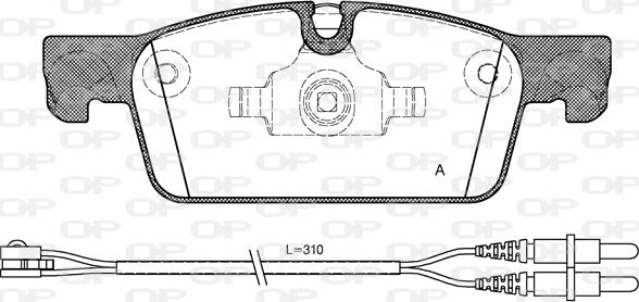 Open Parts BPA1461.01 - Гальмівні колодки, дискові гальма autocars.com.ua