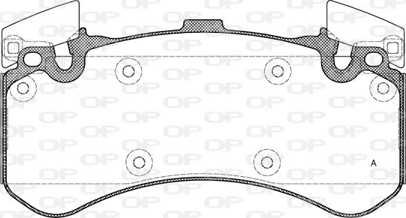 Open Parts BPA1463.00 - Гальмівні колодки, дискові гальма autocars.com.ua