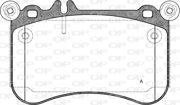 Open Parts BPA1465.00 - Гальмівні колодки, дискові гальма autocars.com.ua