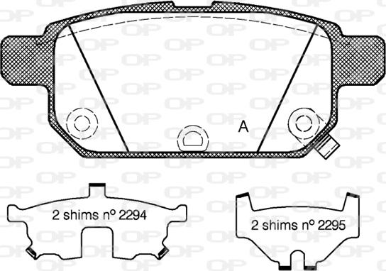 Open Parts BPA1471.02 - Гальмівні колодки, дискові гальма autocars.com.ua