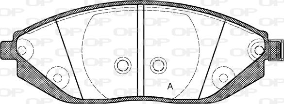 Open Parts BPA1472.02 - Гальмівні колодки, дискові гальма autocars.com.ua