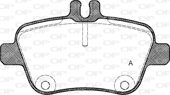 Open Parts BPA1477.00 - Гальмівні колодки, дискові гальма autocars.com.ua