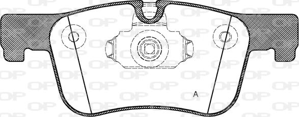 Open Parts BPA1478.00 - Гальмівні колодки, дискові гальма autocars.com.ua