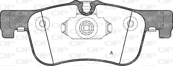 Open Parts BPA1478.10 - Гальмівні колодки, дискові гальма autocars.com.ua