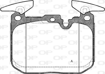 Open Parts BPA1491.00 - Гальмівні колодки, дискові гальма autocars.com.ua
