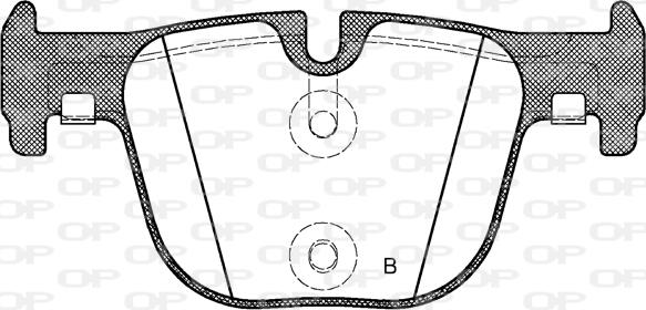 Open Parts BPA1493.00 - Гальмівні колодки, дискові гальма autocars.com.ua