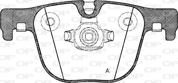 Open Parts BPA1493.00 - Гальмівні колодки, дискові гальма autocars.com.ua