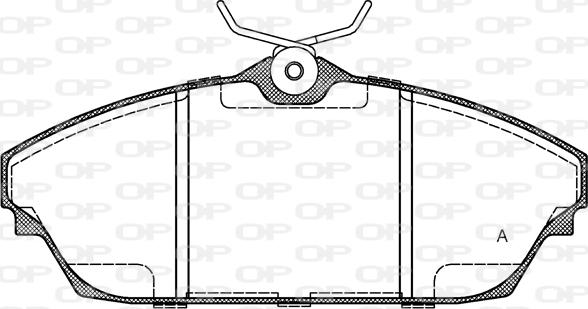 Open Parts BPA1504.00 - Гальмівні колодки, дискові гальма autocars.com.ua