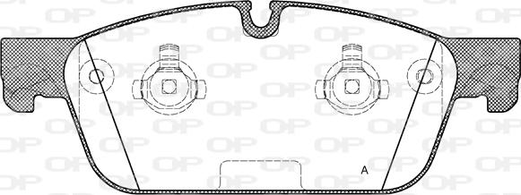 Open Parts BPA1511.00 - Гальмівні колодки, дискові гальма autocars.com.ua