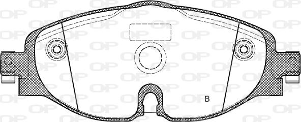 Open Parts BPA1515.01 - Гальмівні колодки, дискові гальма autocars.com.ua