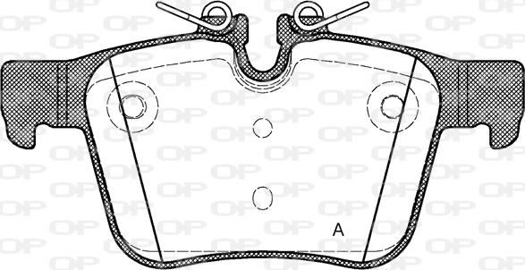 Open Parts BPA1516.40 - Гальмівні колодки, дискові гальма autocars.com.ua