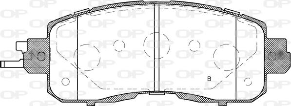 Open Parts BPA1517.04 - Гальмівні колодки, дискові гальма autocars.com.ua