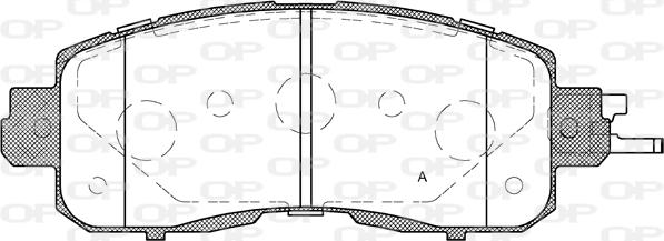 Open Parts BPA1517.04 - Гальмівні колодки, дискові гальма autocars.com.ua