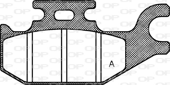 Open Parts BPA1519.00 - Гальмівні колодки, дискові гальма autocars.com.ua