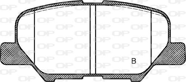 Open Parts BPA1536.02 - Гальмівні колодки, дискові гальма autocars.com.ua