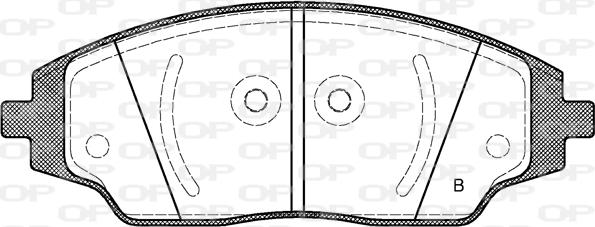 Open Parts BPA1537.02 - Тормозные колодки, дисковые, комплект autodnr.net