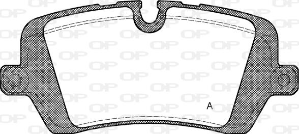 Open Parts BPA1541.00 - Гальмівні колодки, дискові гальма autocars.com.ua