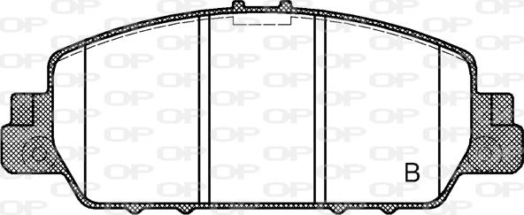 Open Parts BPA1548.02 - Тормозные колодки, дисковые, комплект autodnr.net