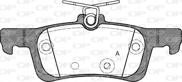 Open Parts BPA1563.00 - Гальмівні колодки, дискові гальма autocars.com.ua