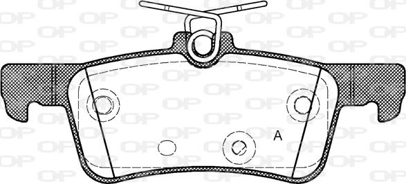 Open Parts BPA1563.10 - Тормозные колодки, дисковые, комплект autodnr.net