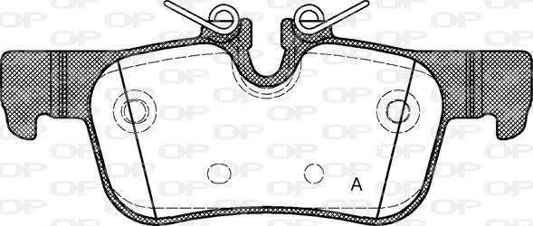 Open Parts BPA1573.00 - Гальмівні колодки, дискові гальма autocars.com.ua