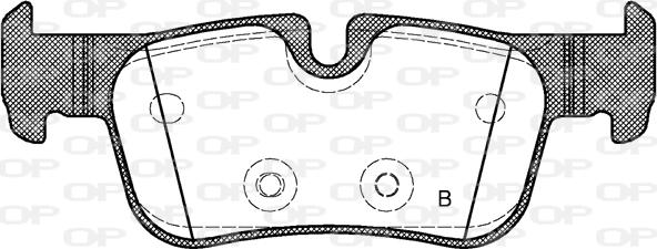 Open Parts BPA1573.00 - Гальмівні колодки, дискові гальма autocars.com.ua