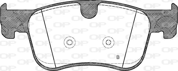 Open Parts BPA1580.00 - Гальмівні колодки, дискові гальма autocars.com.ua