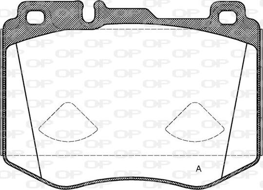 Open Parts BPA1604.00 - Гальмівні колодки, дискові гальма autocars.com.ua