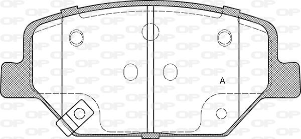 Open Parts BPA1631.02 - Гальмівні колодки, дискові гальма autocars.com.ua