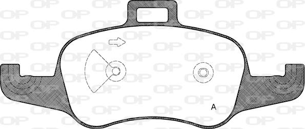 Open Parts BPA1653.00 - Тормозные колодки, дисковые, комплект autodnr.net