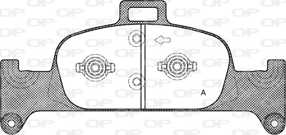 Open Parts BPA1691.00 - Гальмівні колодки, дискові гальма autocars.com.ua