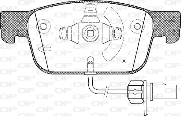 Open Parts BPA1692.01 - Гальмівні колодки, дискові гальма autocars.com.ua