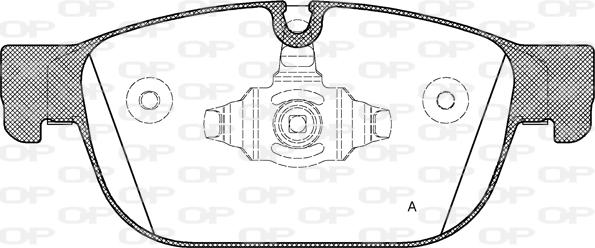 Open Parts BPA1696.00 - Тормозные колодки, дисковые, комплект autodnr.net